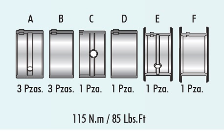 COJINETES DE BANCADA MORESA